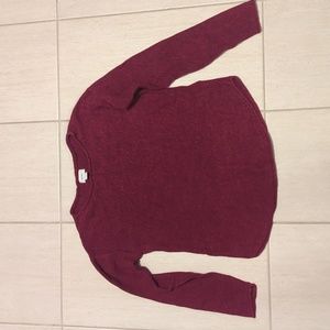 Old Navy Maroon Long Sleeve Thermal
